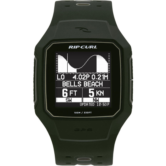 2021 Rip Curl Search GPS Series 2 Smart Surf Watch A1144 - Military Green