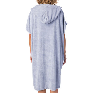 2020 Rip Curl Essentials Para Mujer Poncho De Ropa Con Capucha Poncho Gtwaq1 - Azul Claro