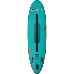 Stx Stand Up Paddle Board Gonflable Stx Freeride 10'6 2021 - Planche, Sac, Pagaie, Pompe & Leash - Menthe / Orange