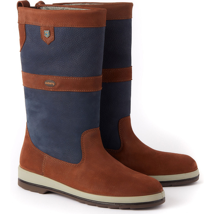 2020 Dubarry Ultima ExtraFit Gore-Tex Leather Sailing Boots 3859 - Navy / Brown