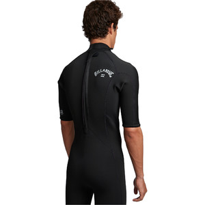 2020 Billabong Mens Absolute 2mm Back Zip Short Sleeve Wetsuit S42M69 - Black