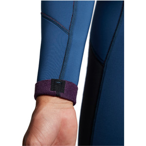 2020 Billabong Hommes Furnace Absolute 3/2mm Flatlock Back Zip Combinaison S43m57 - Bleu Indigo