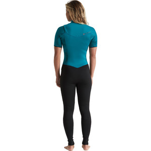 2020 Billabong Womens Furnace Synergy 2mm Chest Zip Short Sleeve Wetsuit S42G62 - Mermaid