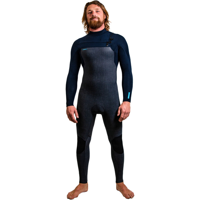 2021 Hommes O'neill Hyperfreak + 3/2mm Chest Zip Combinaison 5343 - Lavage Acide / Abyss