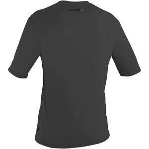 2022 O'Neill Mannen Premium Skins Sun Shirt Met Korte Mouwen 5301 - Raven
