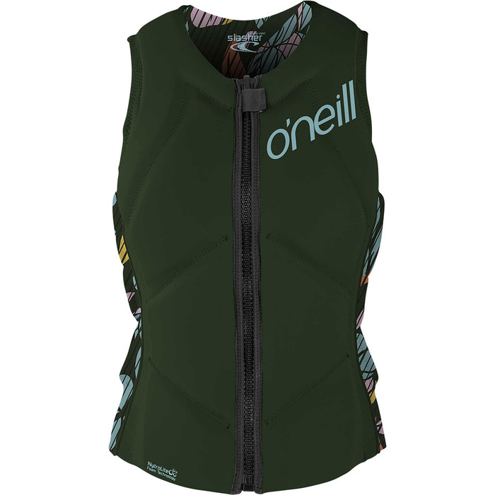 2021 O'Neill Slasher Comp Impact Vest 4938eu - Olive Fonc / Baylen