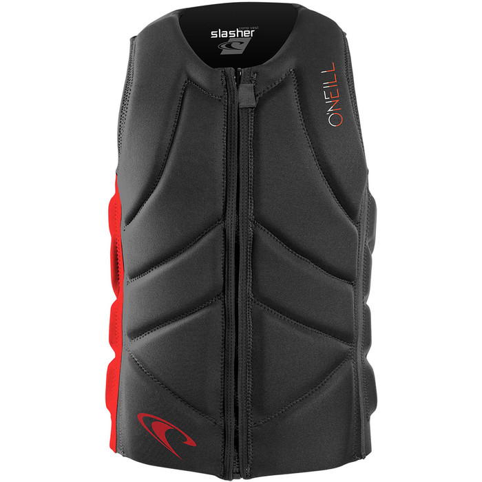2020 O'Neill Youth Slasher Comp Impact Vest 4940Beu - Graphite / Rouge