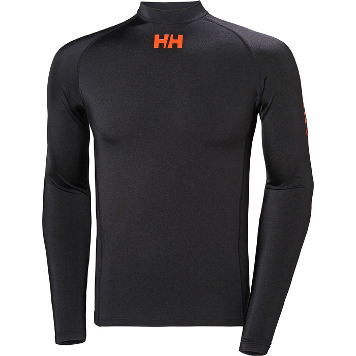 2019 Helly Hansen Long Sleeve Rash Vest Black 34023