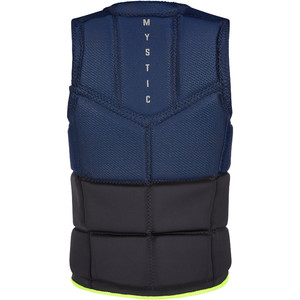 2021 Mystic Mens Marshall Impact Vest Front Zip 200181 - Navy / Lime