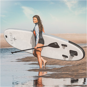 2023 Gul Cross 10'7 Inflatable SUP Ultimate Board Bundle GC107ISBB - Black / Grey / White
