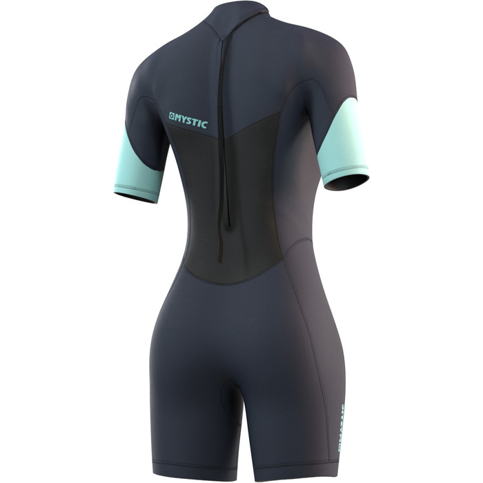 2024 Mystic Dames Brand 3/2mm Rug Ritssluiting Shorty Wetsuit 210323 - Night Blue