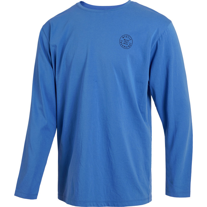 2023 Mystic Camiseta De Manga Larga Boarding Quickdry Para Hombre 35001220282 - Azul Cielo