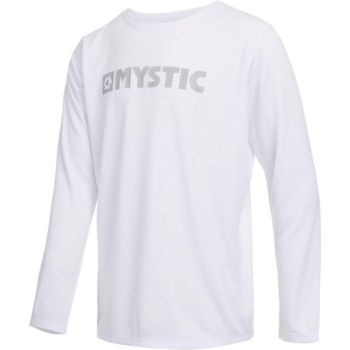 2023 Mystic Hommes Star T-Shirt  Manches Longues Quickdry 35001220286 - White