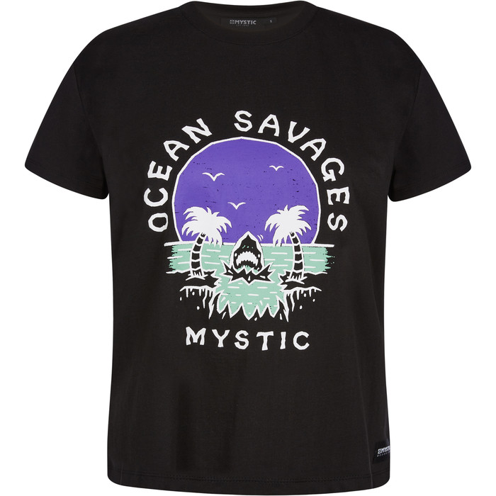 2021 Mystic Women's Sundowner T-shirt 210288 - Sort