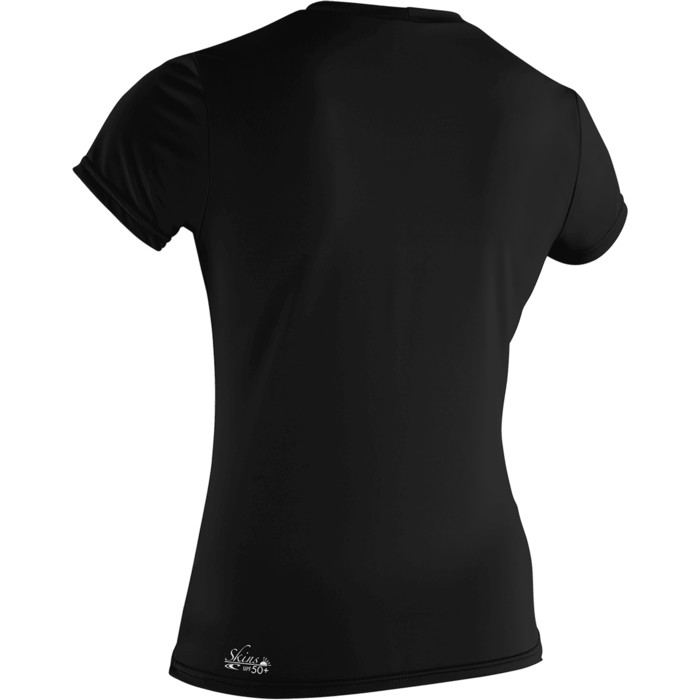 2023 O'Neill Womens Basic Skins 50+ Short Sleeve Sun Shirt 3547 - Black