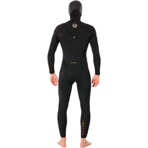 2023 Rip Curl Mens Flashbomb Heatseeker 5/4mm Hooded Zip Free Wetsuit WST5WF - Black