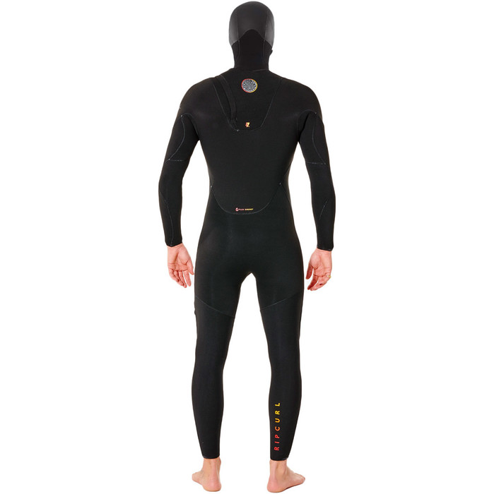 2022 Rip Curl Mens Flashbomb Heatseeker 5/4mm Hooded Zip Free Wetsuit WST5WF - Black