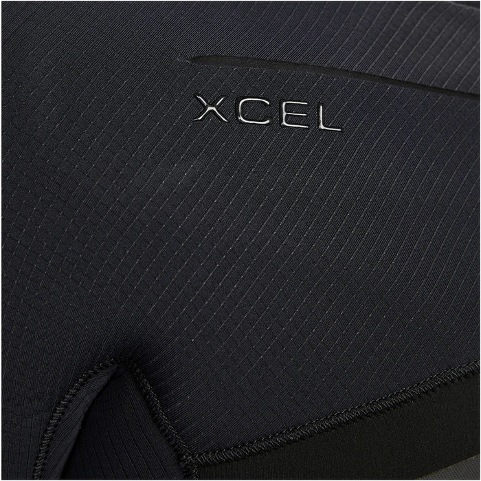 2023 Xcel Mens Drylock 6/5mm Hooded Chest Zip Wetsuit MC65DHN - Black