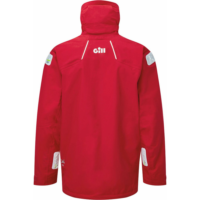 2022 Gill Mens OS2 Offshore Sailing Jacket OS25J - Red