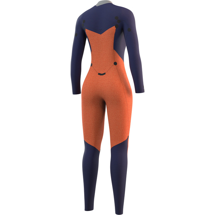 2024 Mystic Womens Dazzled 3/2mm Double Front Zip Wetsuit 35000220094 - Night Blue