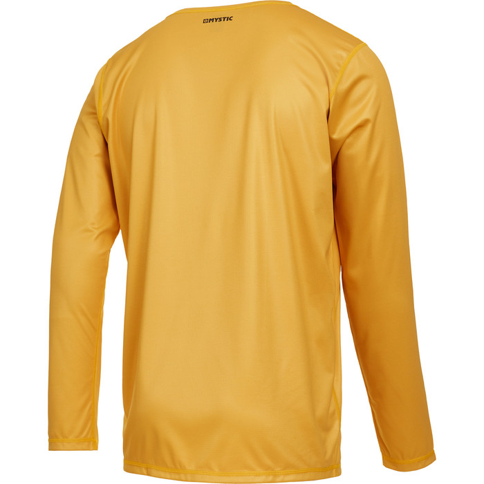 2023 Mystic Mens Star Langrmet Quickdry T-shirt 35001220286 - Mustard