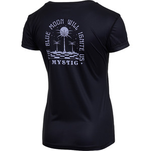 2022 Mystic Womens Ignite Short Sleeve Loose Quick Dry T-Shirt 35001220288 - Black