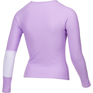 2022 Mystic Womens Jayde Long Sleeve Rash Vest 35001220293 - Pastel Lilac
