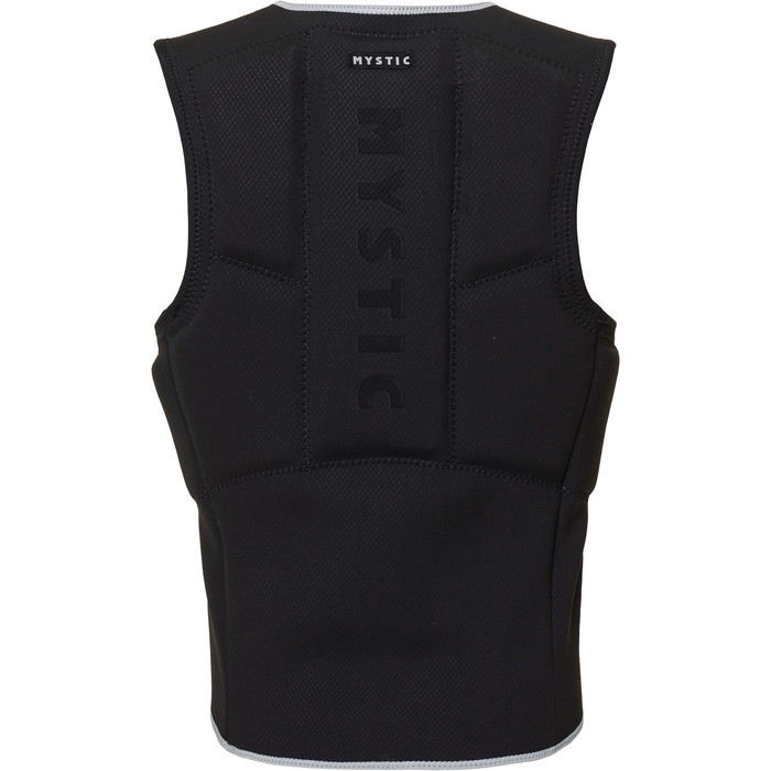 2022 Mystic Mens Foil Impact Vest Front Zip 35005220140 - Black