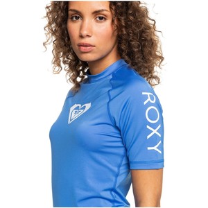 2022 Roxy Women's Whole Hearted Short Sleeve Rash Vest Vest Erjwr03548 - Regatta