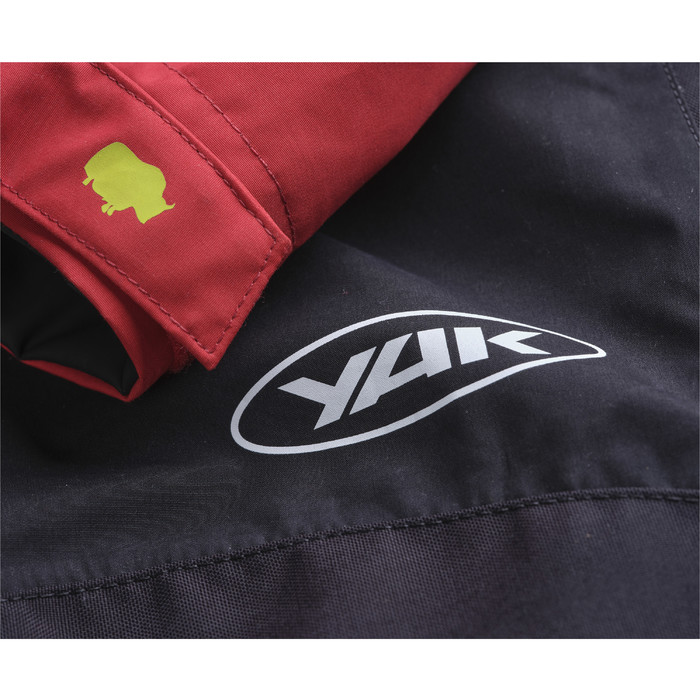 2024 Yak Strata Kajak Drysuit Met Con Rits 6585 - Rood/zwart