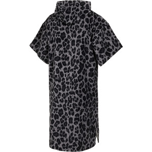 2023 Mystic Velour Changing Robe / Poncho 35018.22027 - Black / Leopard Print