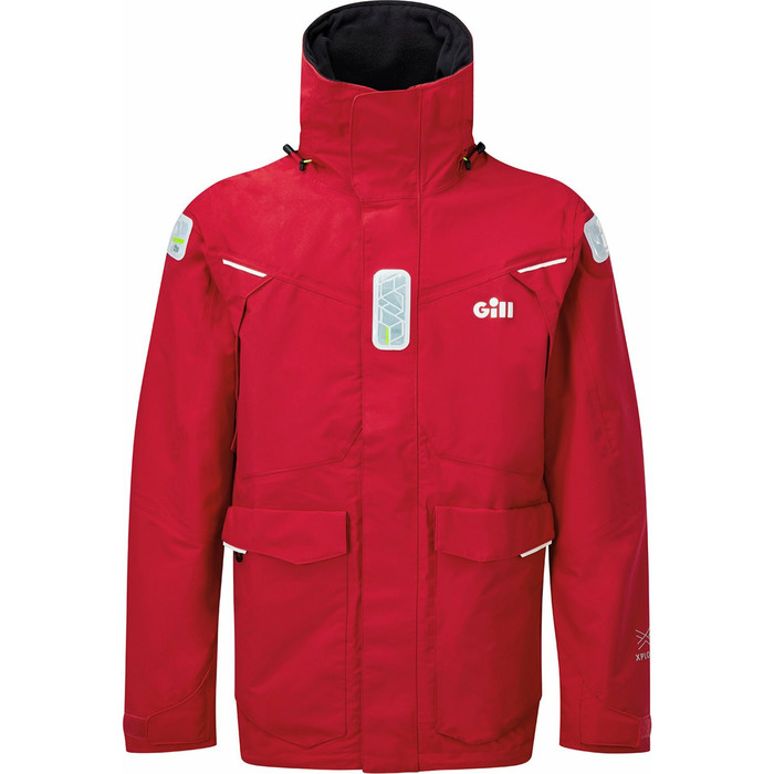 2023 Gill Mens OS2 Offshore Sailing Jacket & Trouser Combi Set - Red