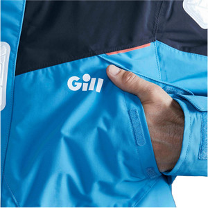 2022 Gill Mens OS2 Offshore Sailing Jacket & Trouser Combi Set - Blue Jay / Graphite
