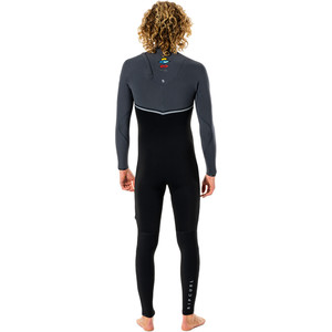 2022 Rip Curl Mens Flashbomb Search 3/2mm Zip Free Wetsuit WSM9AF - Charcoal