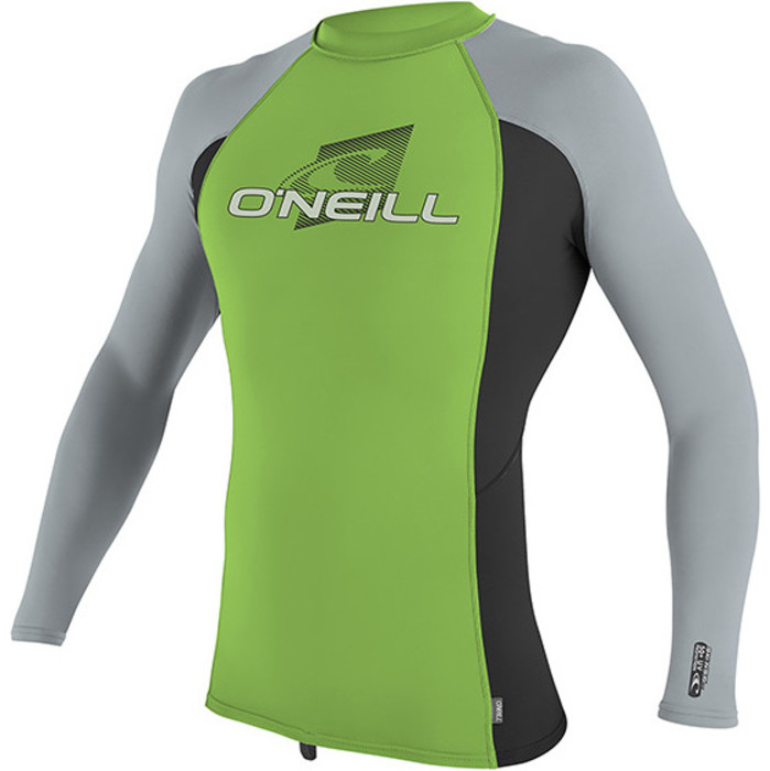 O'Neill Youth Premium Skins Long Sleeve Rash Vest Day Glo 4174