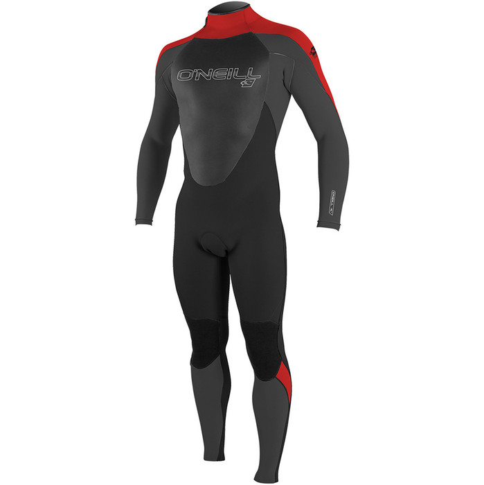 O'Neill Epic 4 / 3mm Back Zip GBS Wetsuit BLACK / Red 4212