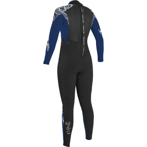 O'Neill Womens Epic 5/4mm Back Zip GBS Wetsuit BLACK / Navy 4218