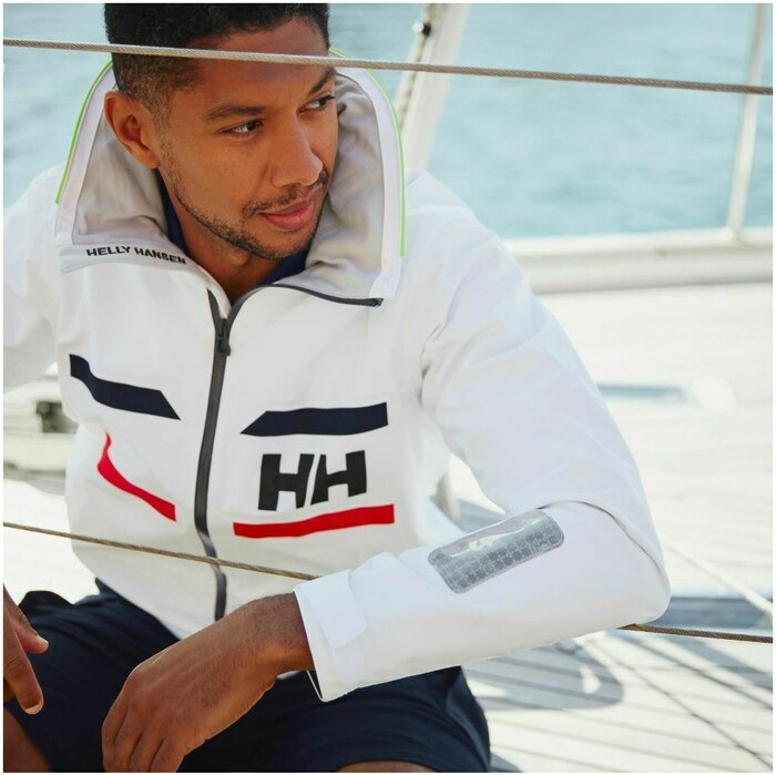 Pour des hommes Helly Hansen Crew Hooded Jacket S Blanc et crème :  : Mode