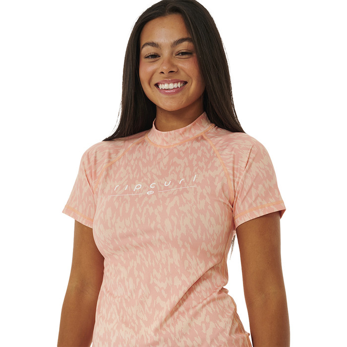 Rip Curl - UV Swim shirt for women - Golden Rays - Short sleeve - Coral