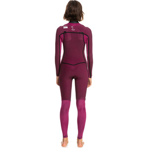 2023 Roxy Dames Current Of Cool 3/2mm Borst Ritssluiting Wetsuit ERJW103148 - Anthracite