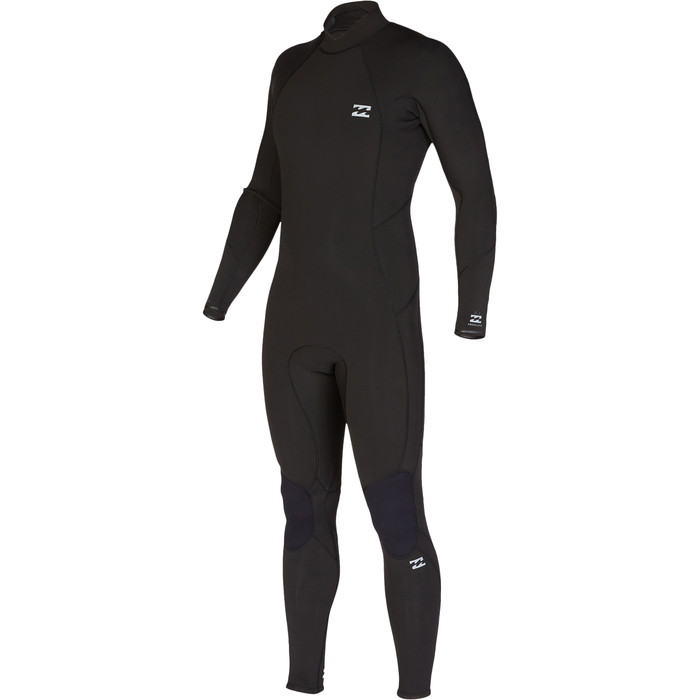2023 Billabong Dos Homens Absolute 4/3mm Back Zip Wetsuit Abyw100190 - Preto