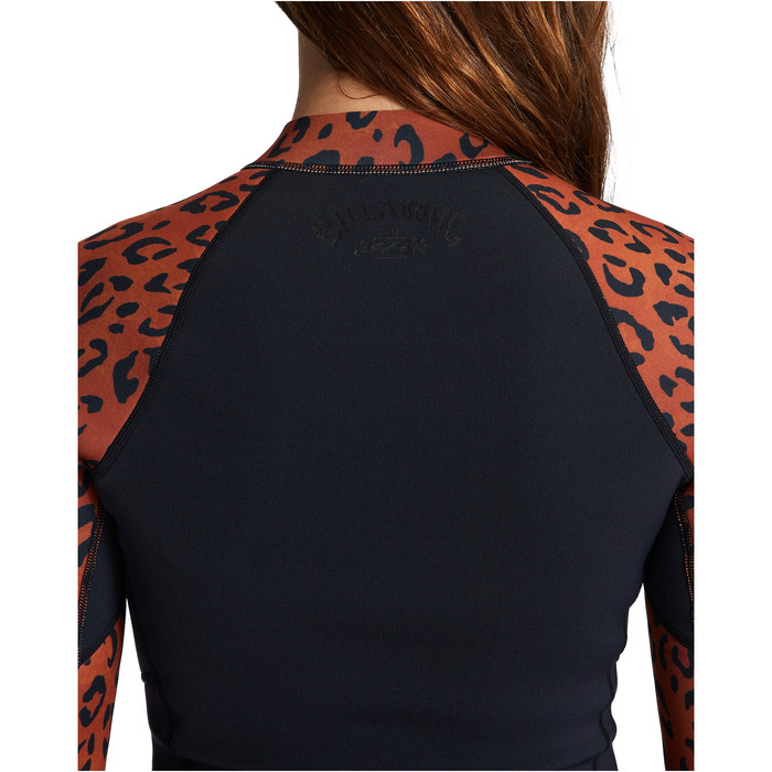 2024 Billabong Das Mulheres Salty Dayz Manga Comprida 2mm Shorty Wetsuit Abjw400100 - Spotted