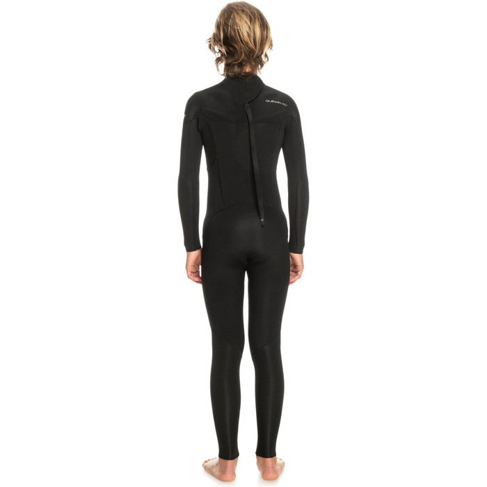 2023 Quiksilver Junior Everyday Sessions 3/2mm Gbs Rug Ritssluiting Wetsuit EQBW103098 - Black