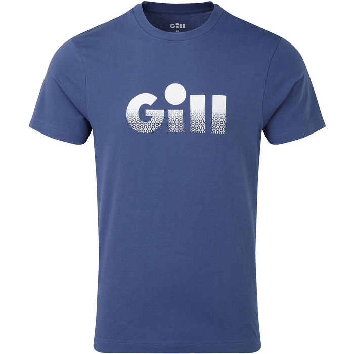 2021 Gill Saltash T-shirt Met Vervaagde Print Voor Heren Ocean 4454