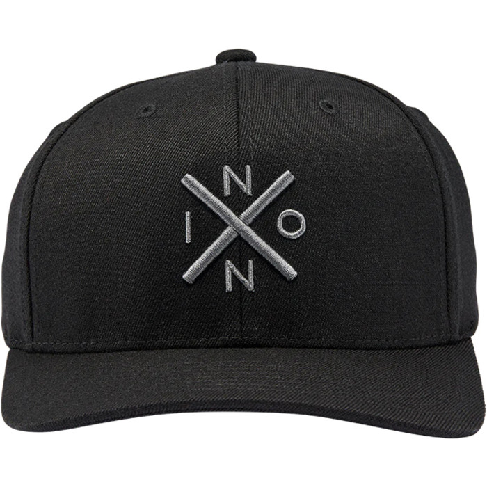 2024 Nixon Exchange Flex Fit Hat C2875 - Black / Charcoal - Sailing -  Accessories | Watersports Outlet