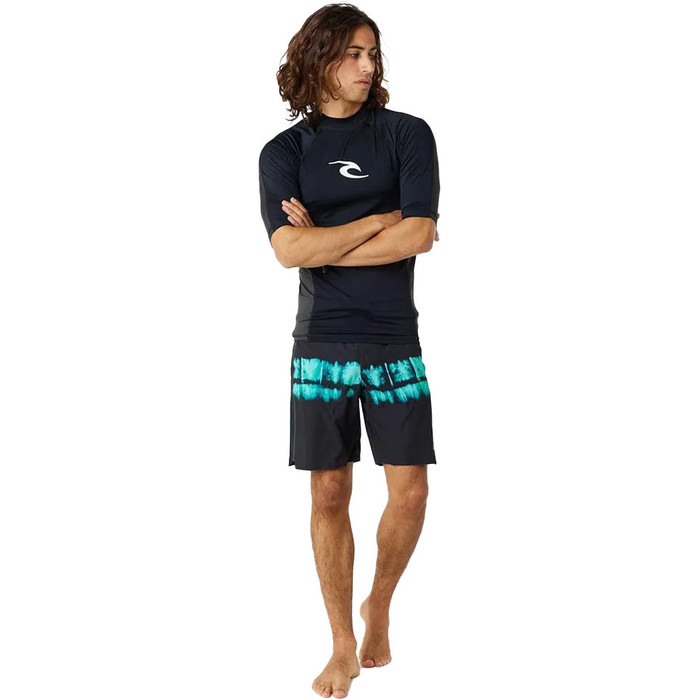 2024 Rip Curl Mens Waves UPF Performance Short Sleeve Rash Vest