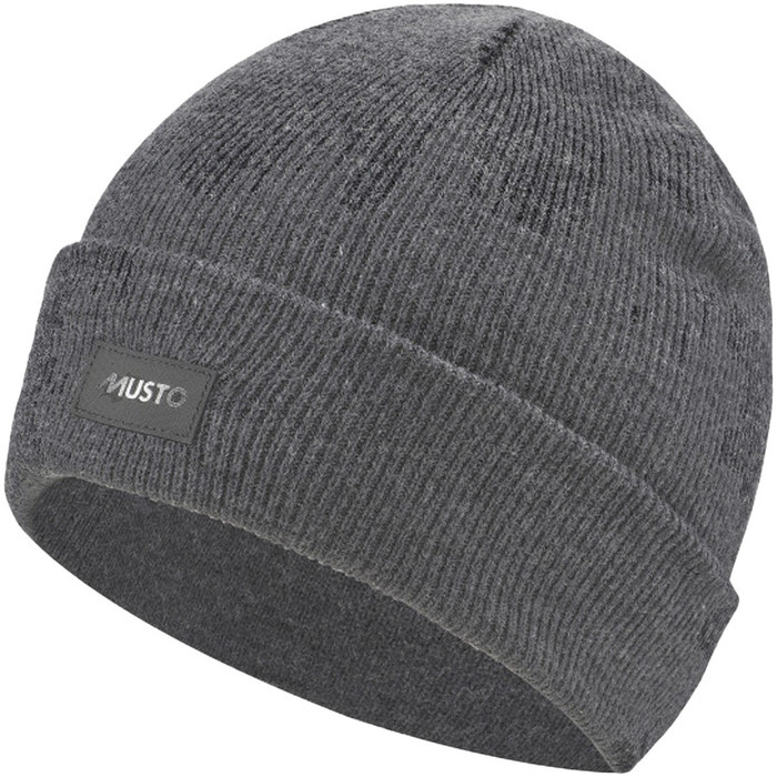 Buy Grey Marl Beanie Hat One Size, Hats