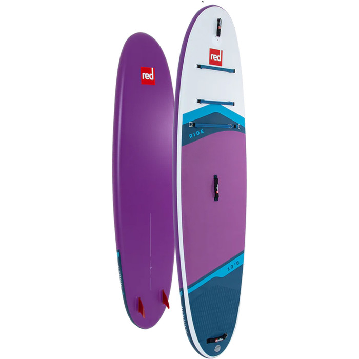 2023 Red Paddle Co 10'6 Ride Stand Up Paddle Board, Tasche, Paddel, Pumpe & Leash - Prime Purple Paket