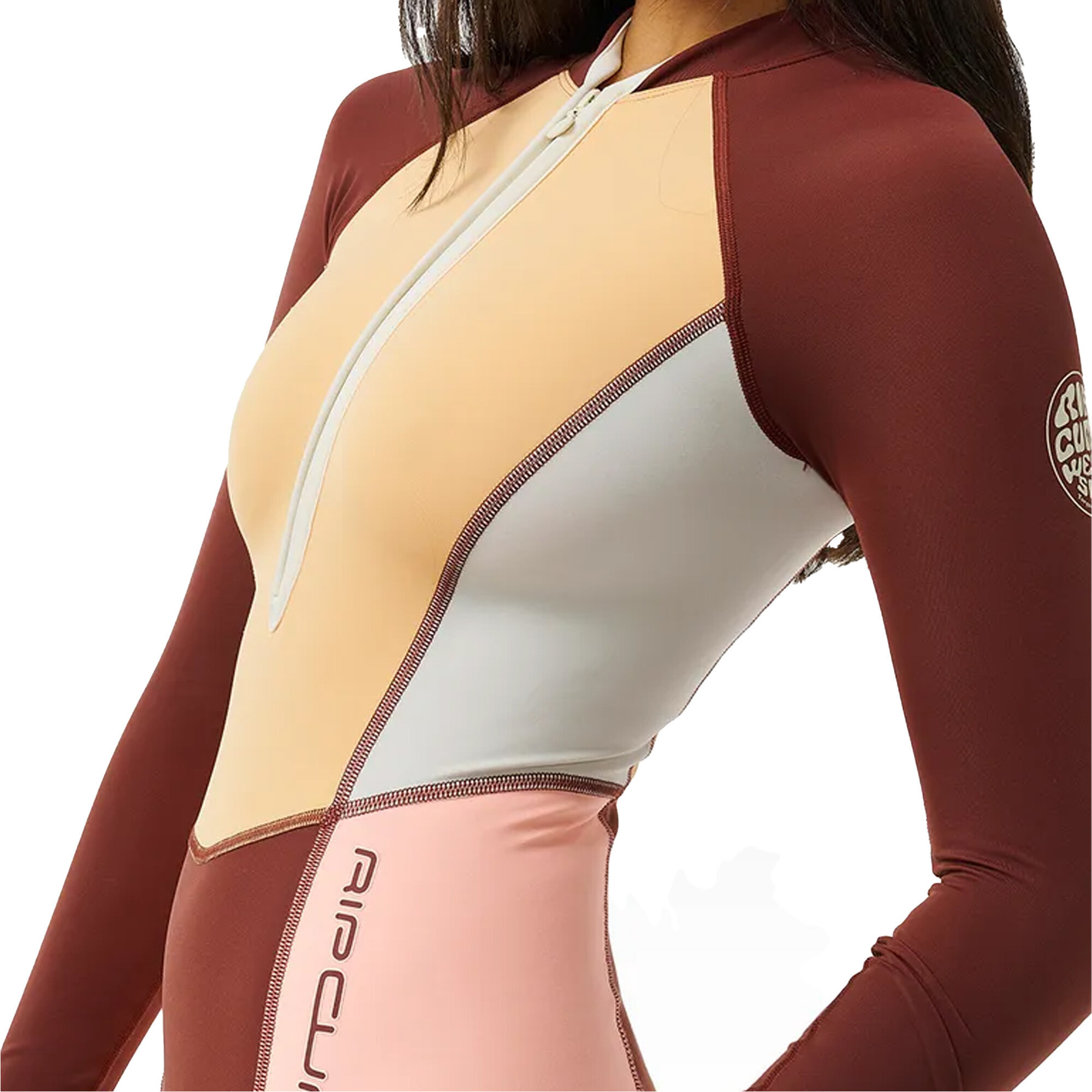 2024 Rip Curl Womens Block Party UPF 50 Surf Suit 15ZWRV - Plum ...