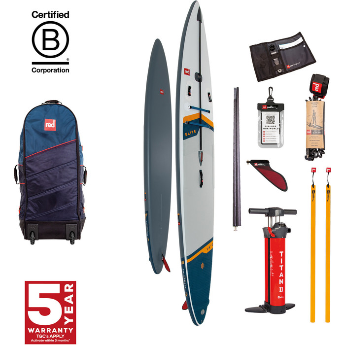 2024 Red Paddle Co 14'0'' Elite MSL Stand Up Paddle Board , Bag & Pump 001-001-003-0035 - White
